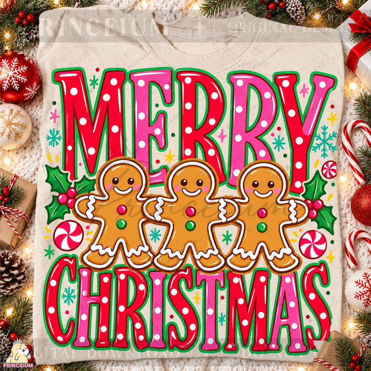 Merry Christmas Gingerbread Men