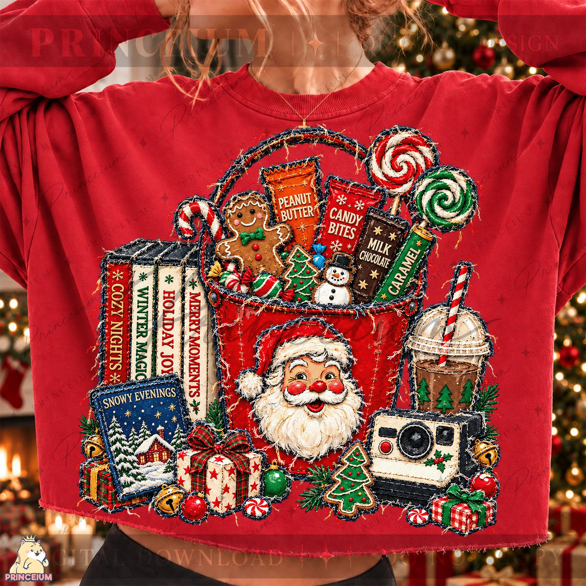 Cozy Holiday Storybook Basket