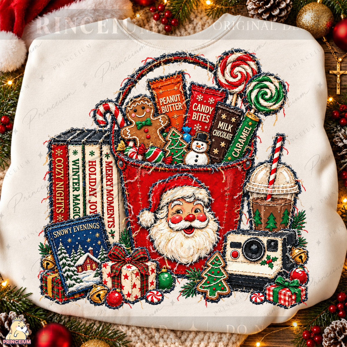 Cozy Holiday Storybook Basket