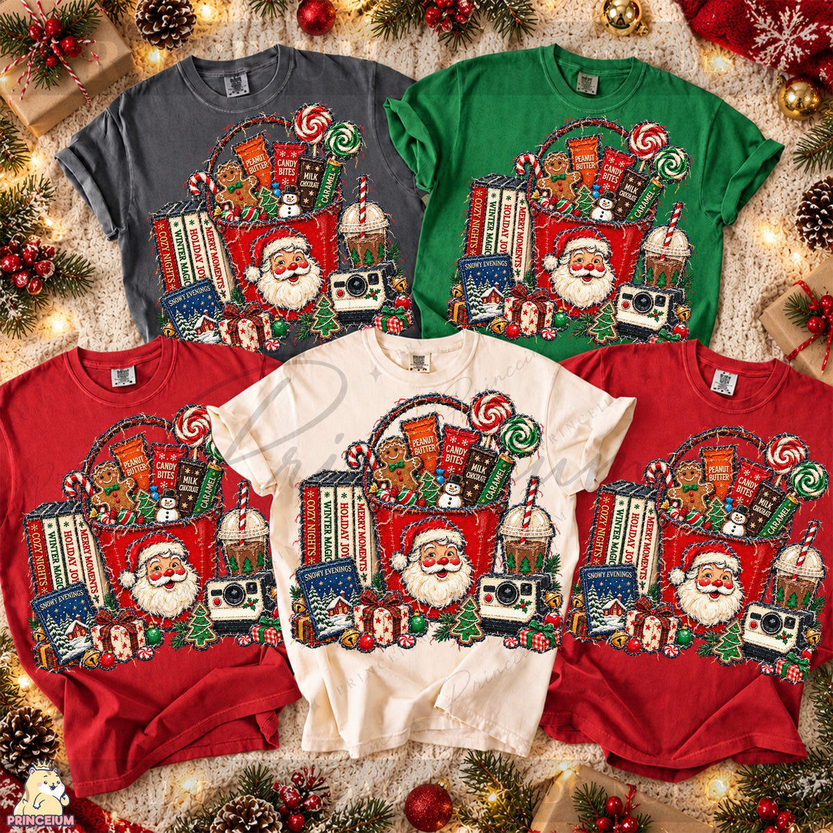 Cozy Holiday Storybook Basket