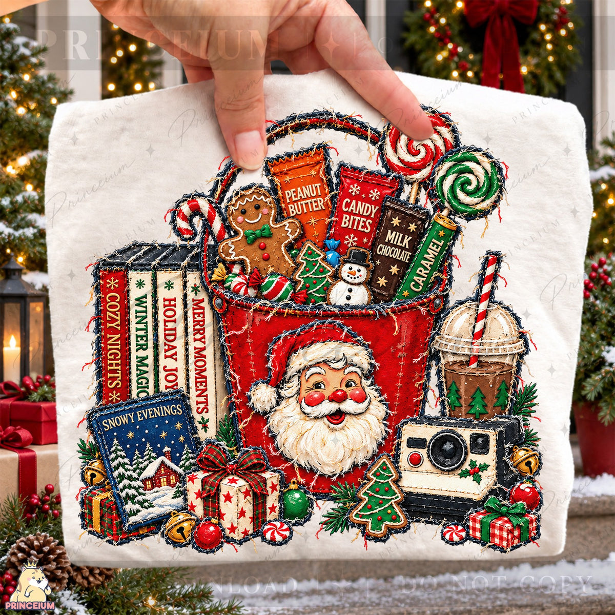 Cozy Holiday Storybook Basket