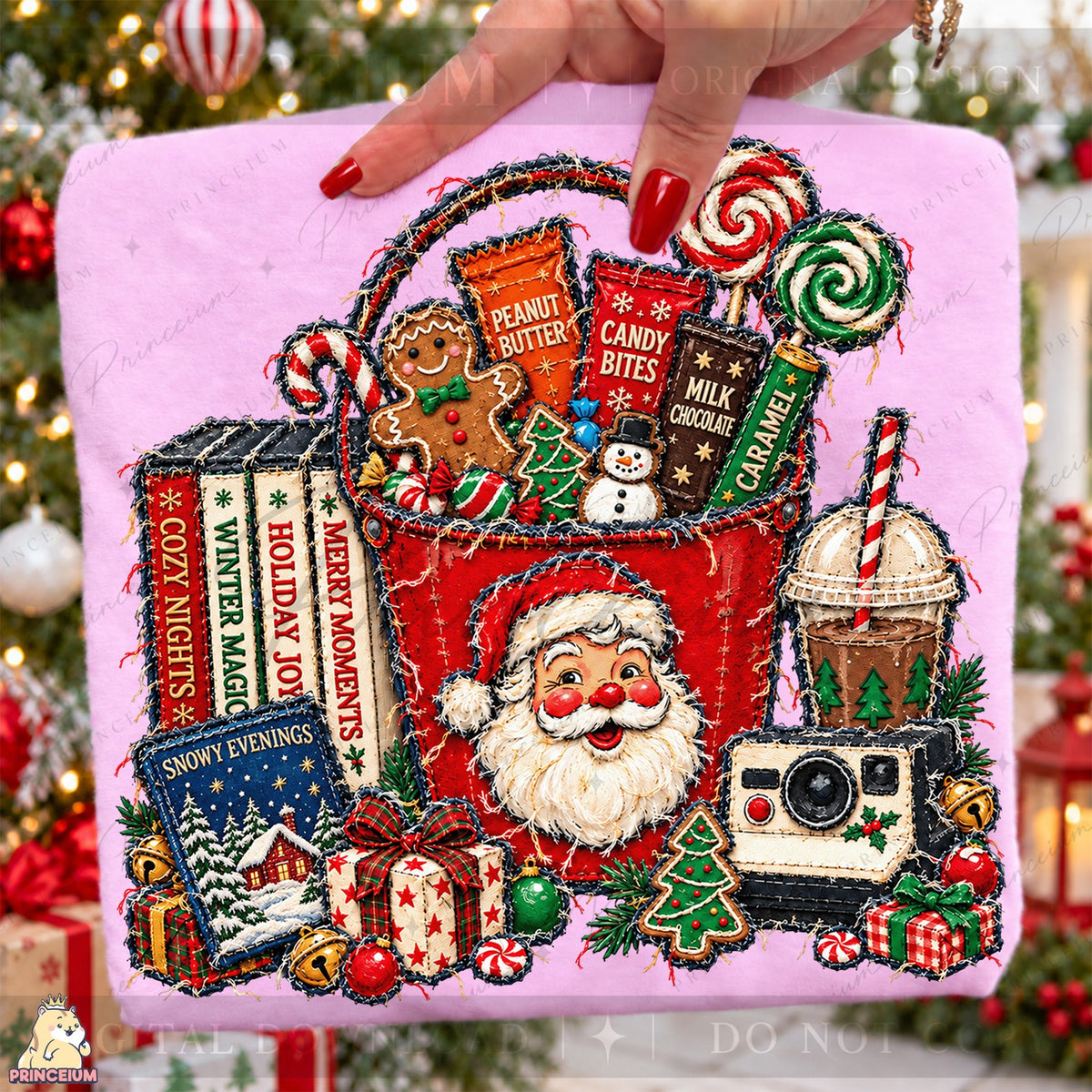 Cozy Holiday Storybook Basket