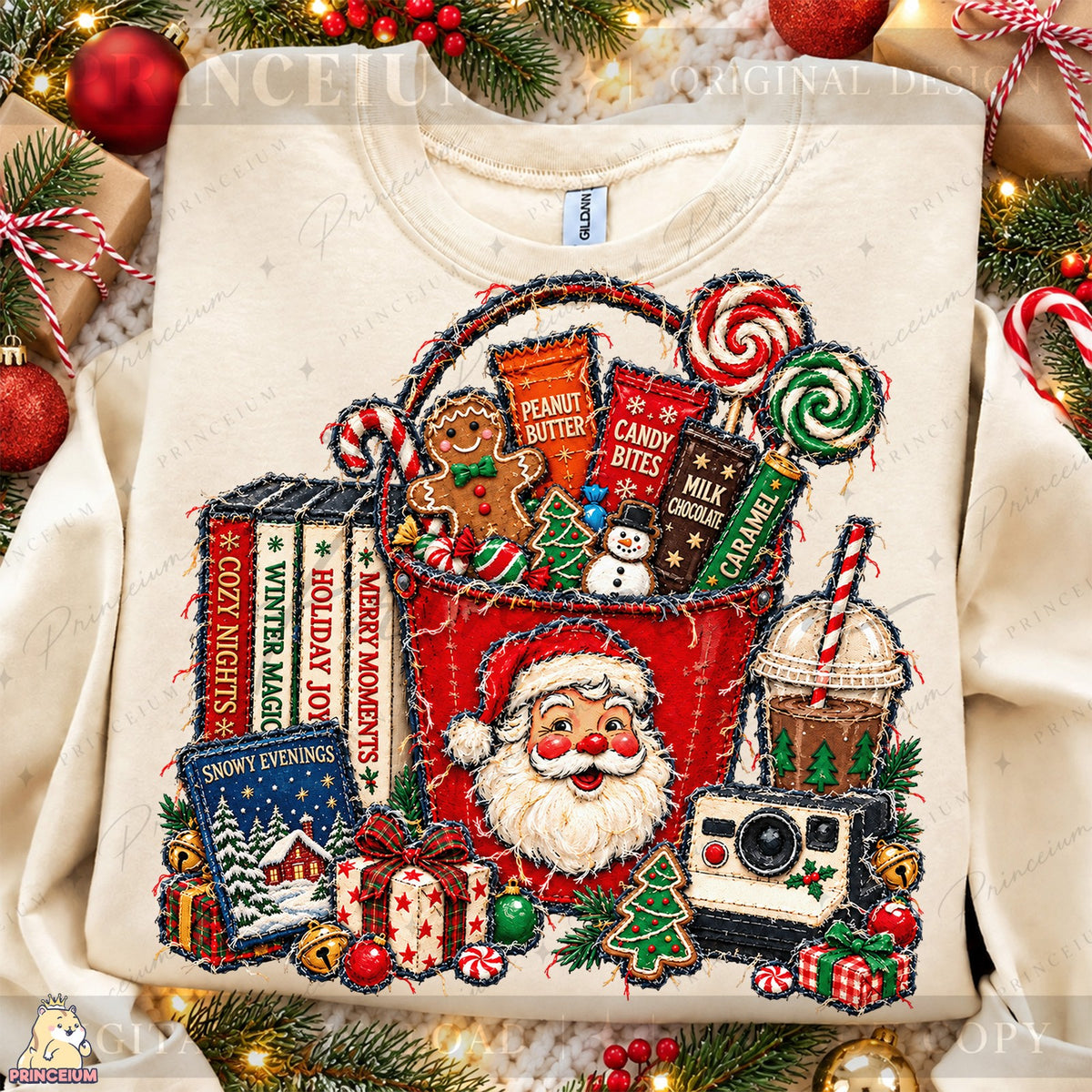 Cozy Holiday Storybook Basket