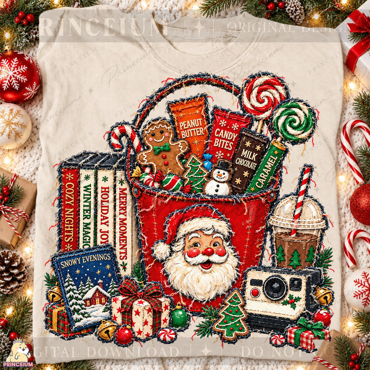 Cozy Holiday Storybook Basket