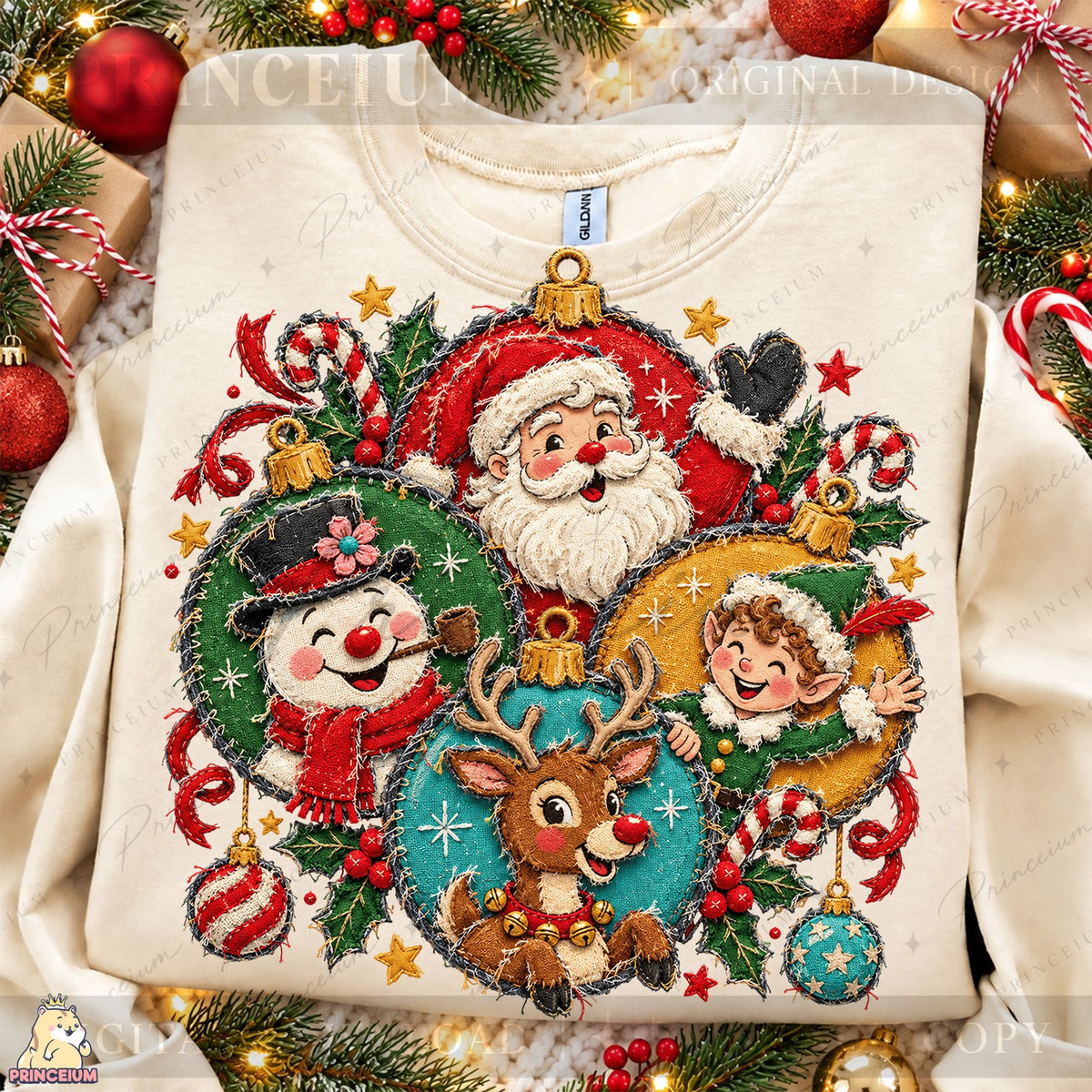 Santa & Friends Christmas Ornaments