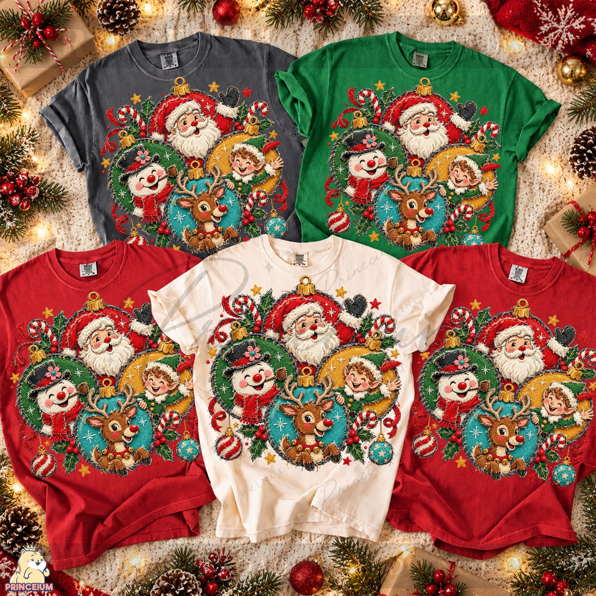 Santa & Friends Christmas Ornaments