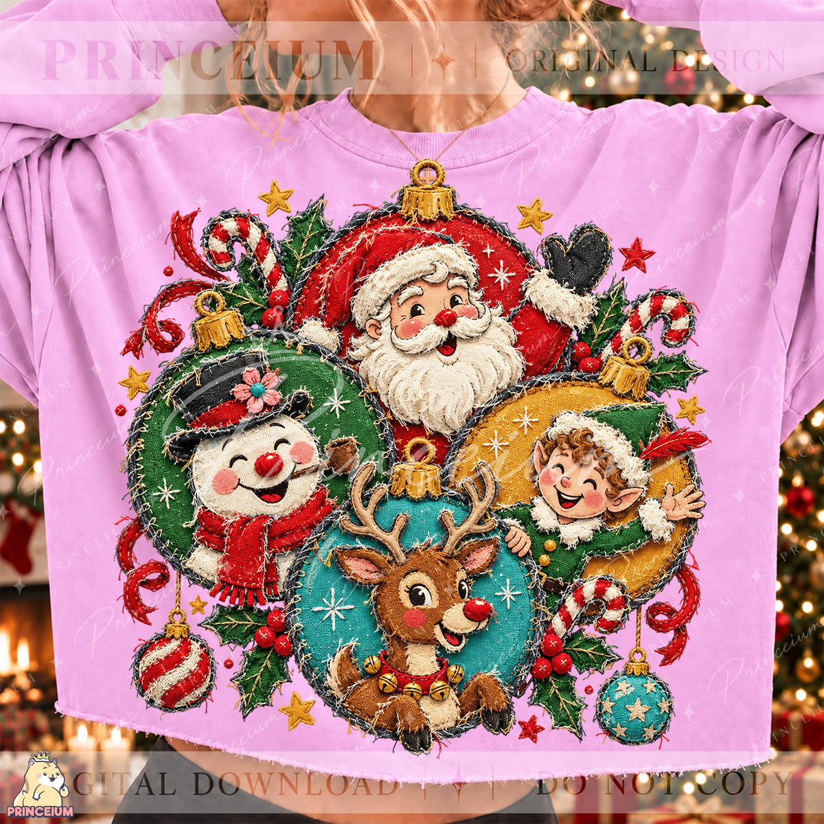 Santa & Friends Christmas Ornaments