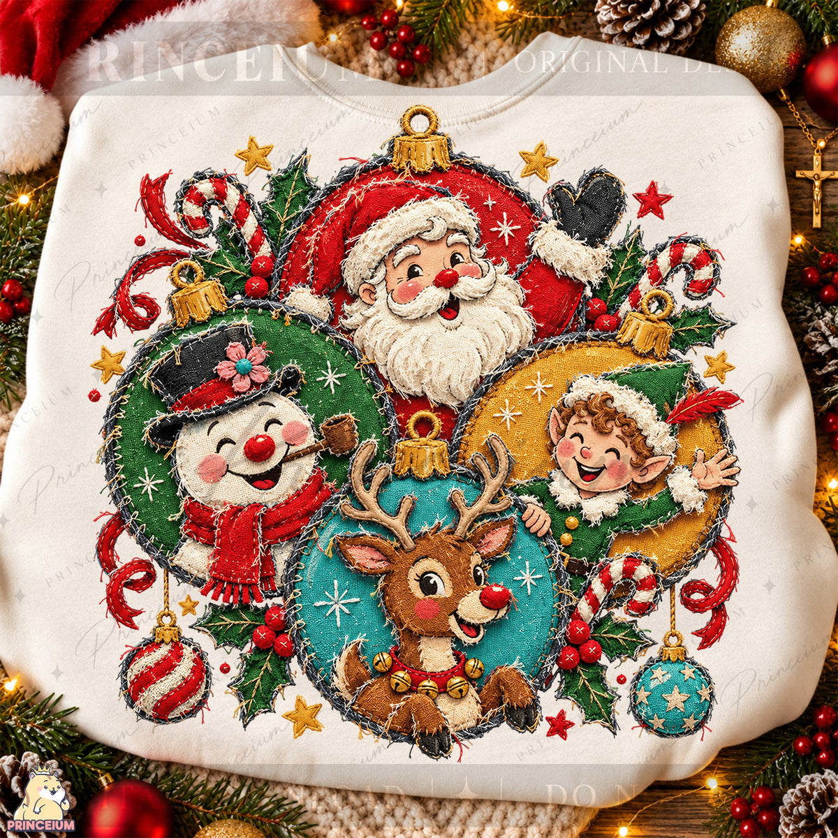Santa & Friends Christmas Ornaments