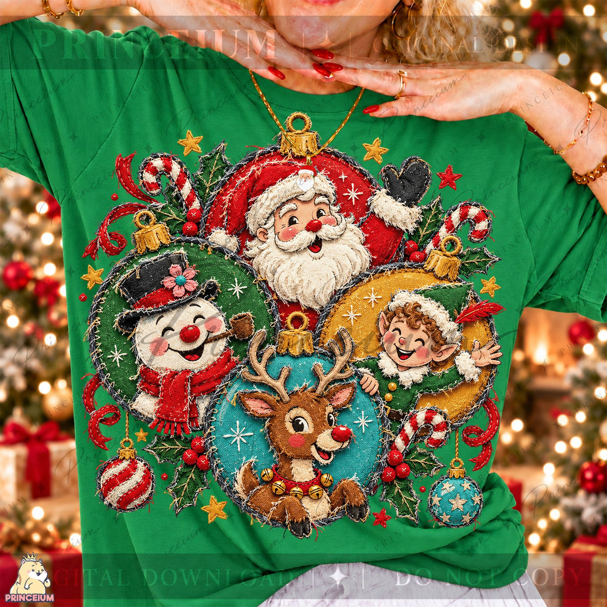 Santa & Friends Christmas Ornaments