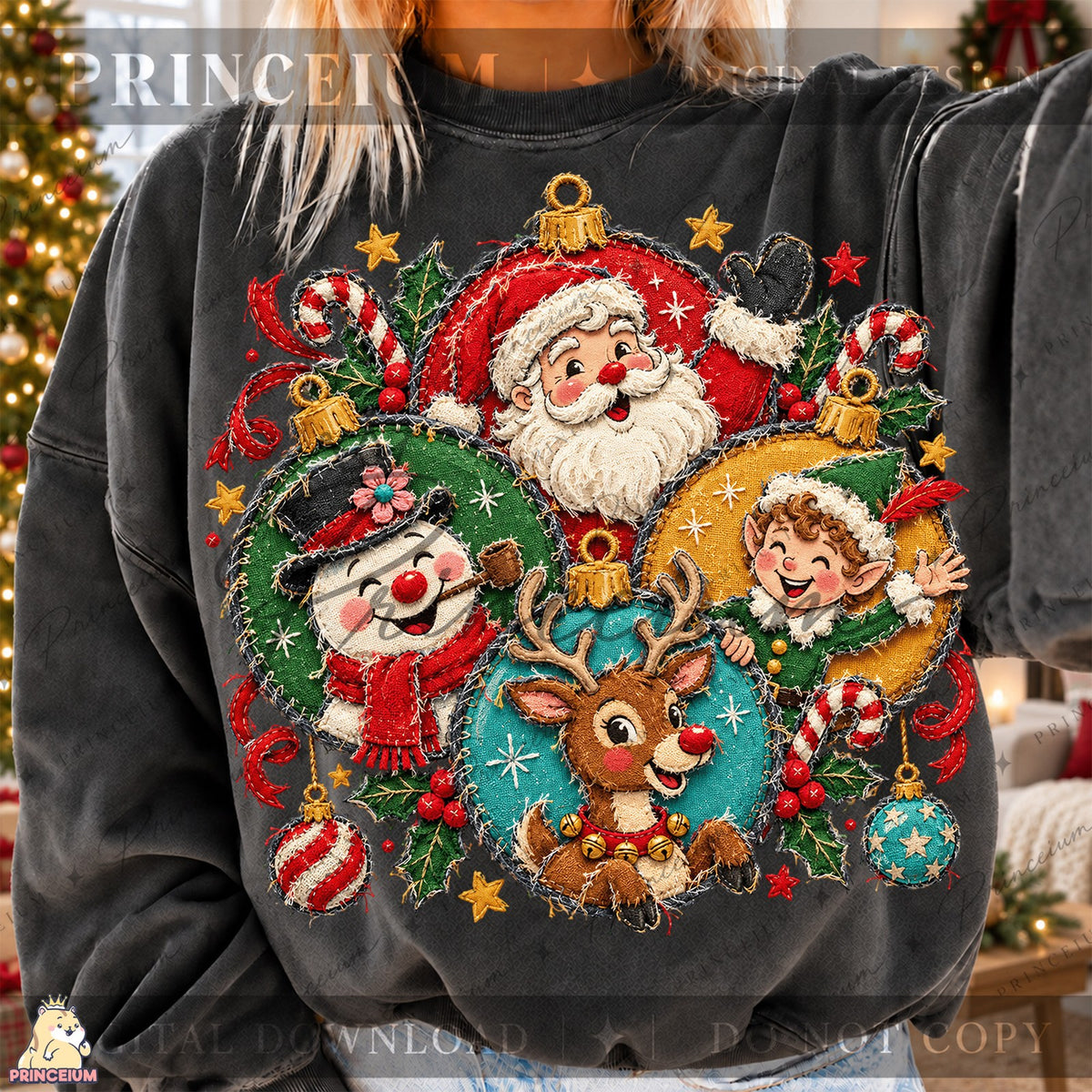 Santa & Friends Christmas Ornaments