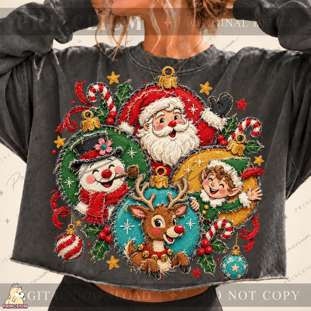 Santa & Friends Christmas Ornaments