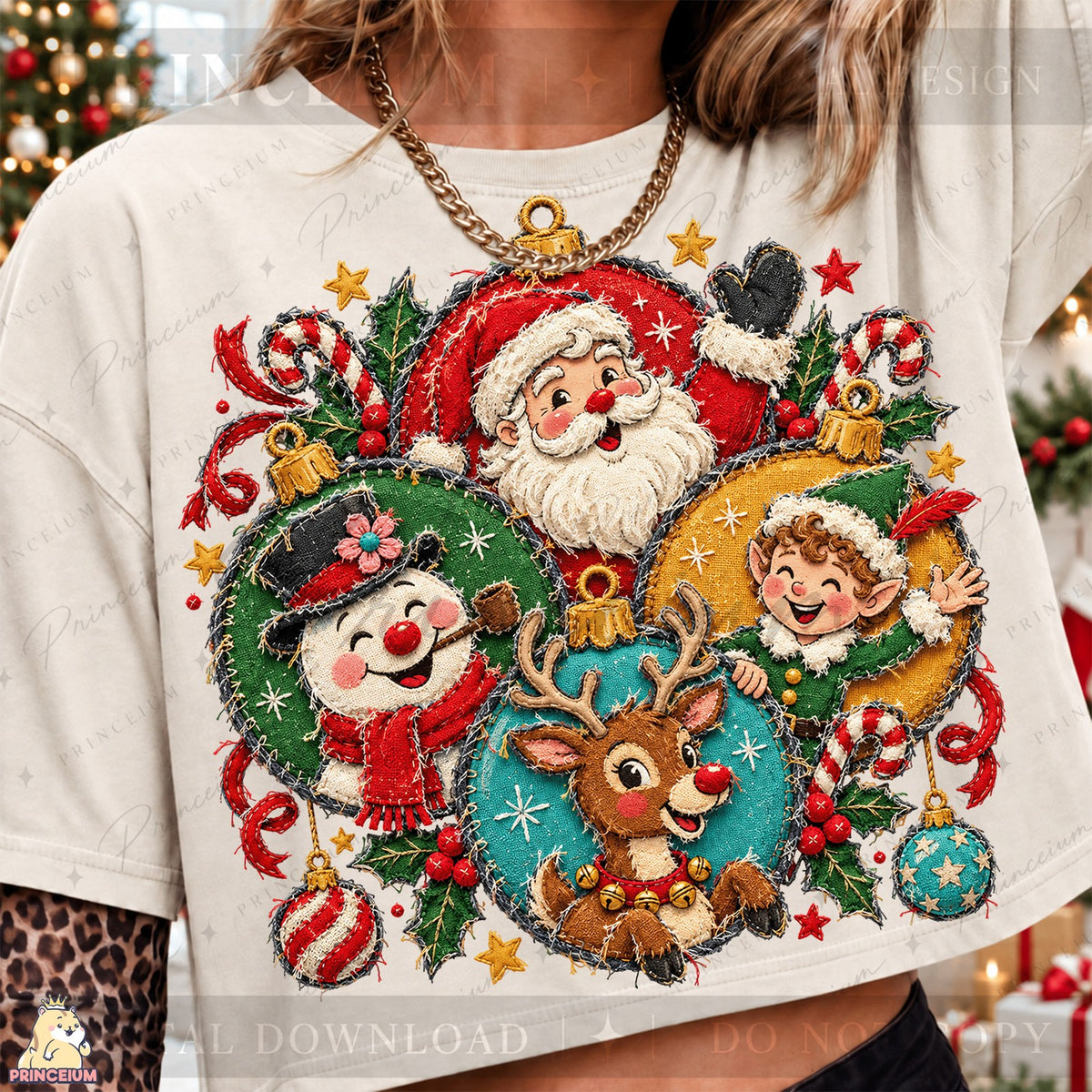 Santa & Friends Christmas Ornaments