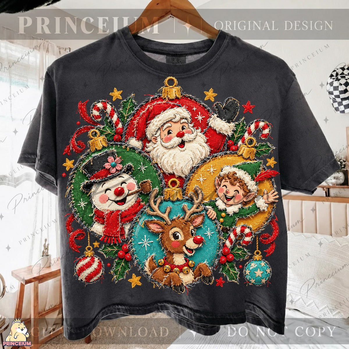 Santa & Friends Christmas Ornaments