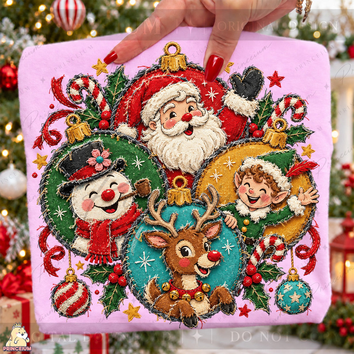 Santa & Friends Christmas Ornaments
