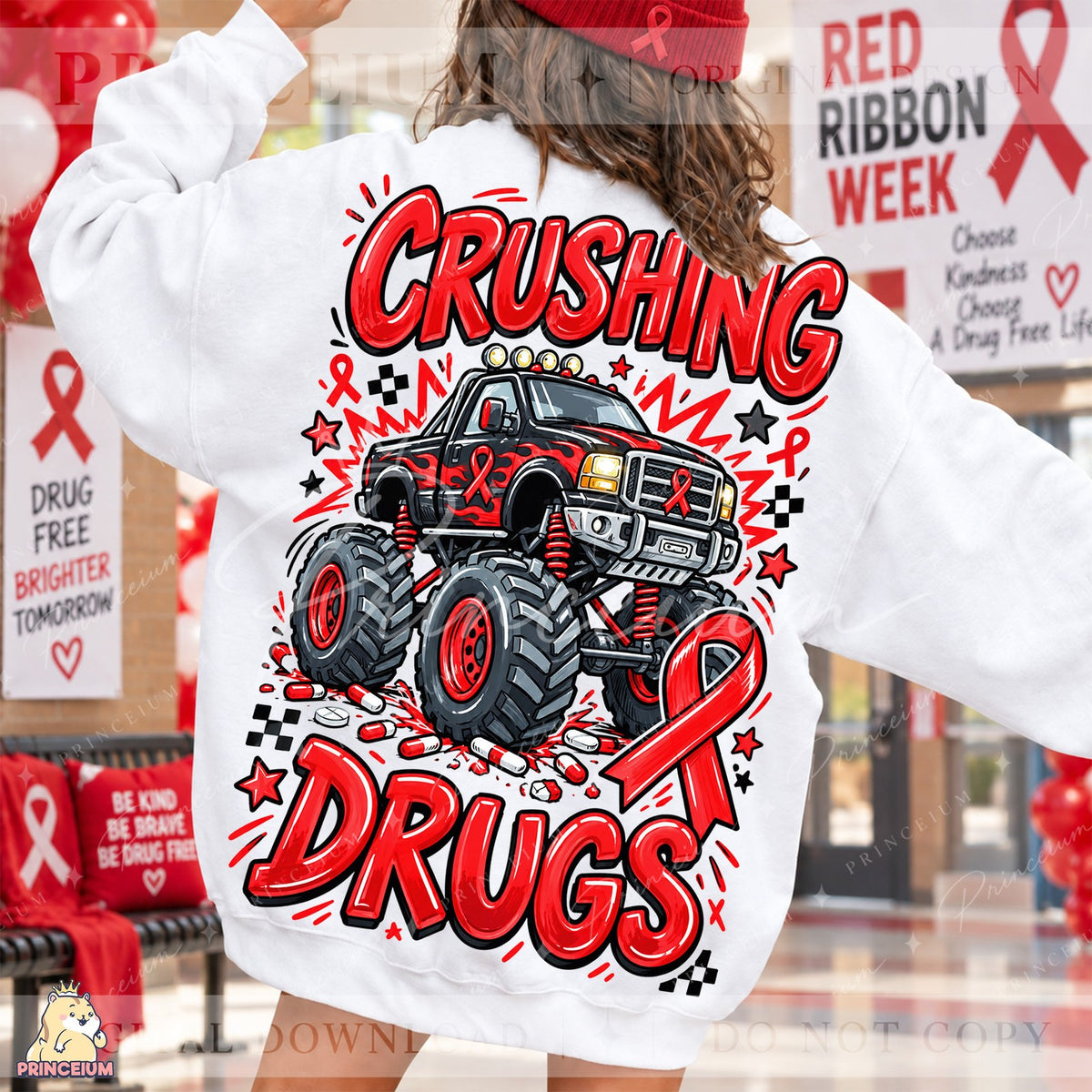 Crushing Drugs Monster Truck