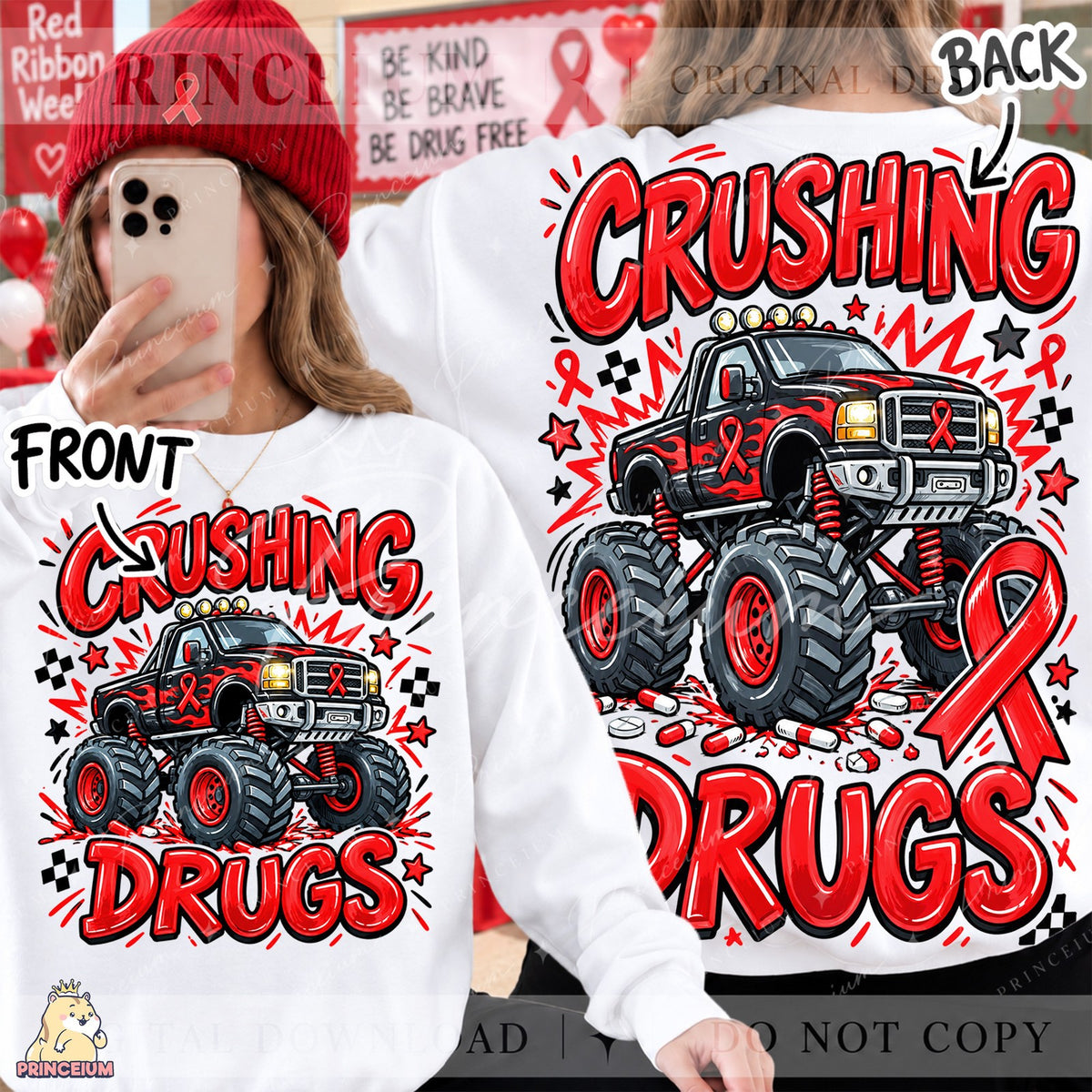 Crushing Drugs Monster Truck