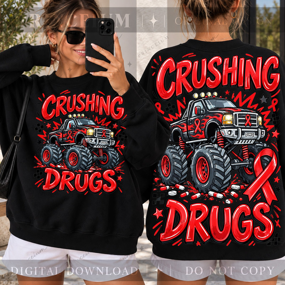 Crushing Drugs Monster Truck