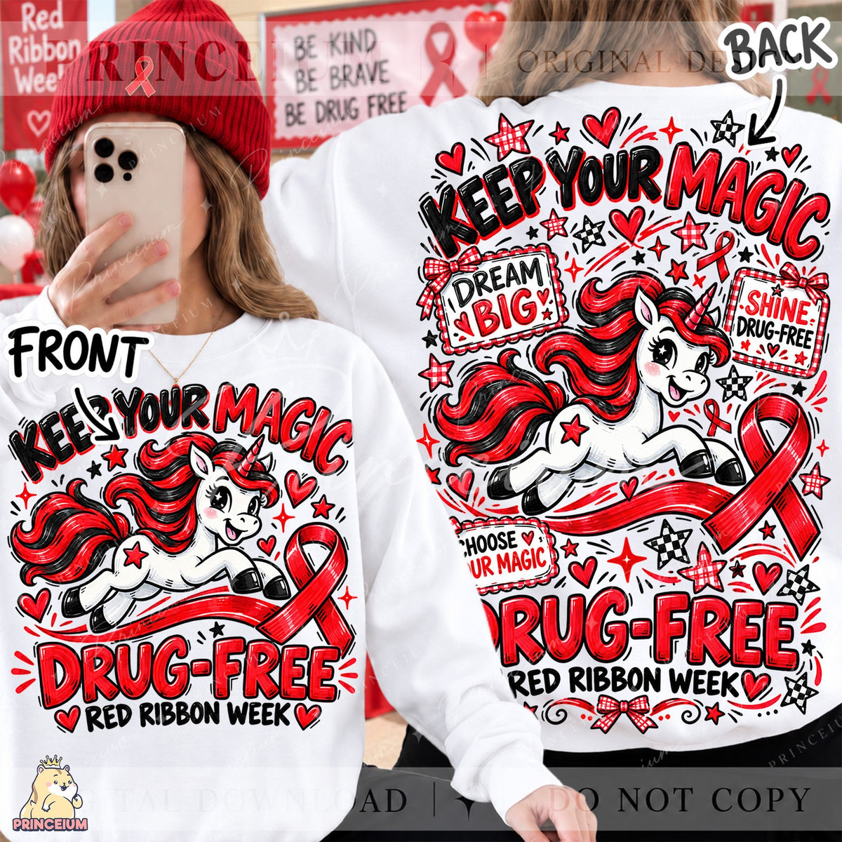 Keep Your Magic Unicorn Front & Back Set