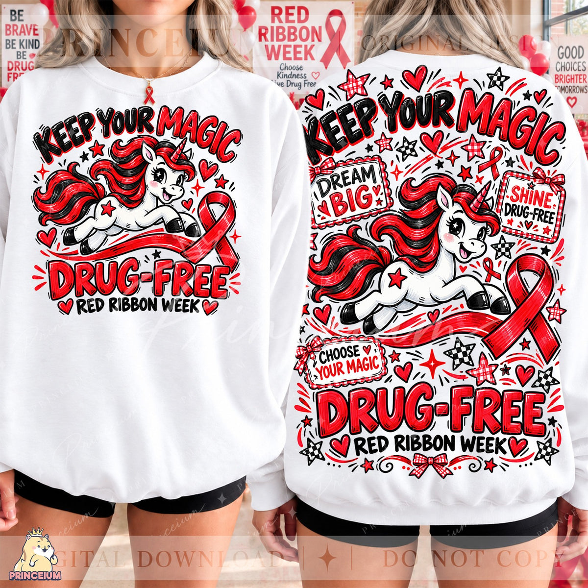 Keep Your Magic Unicorn Front & Back Set