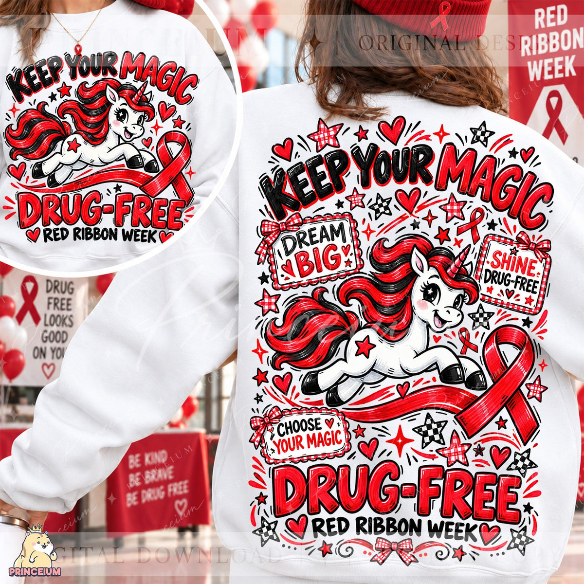 Keep Your Magic Unicorn Front & Back Set