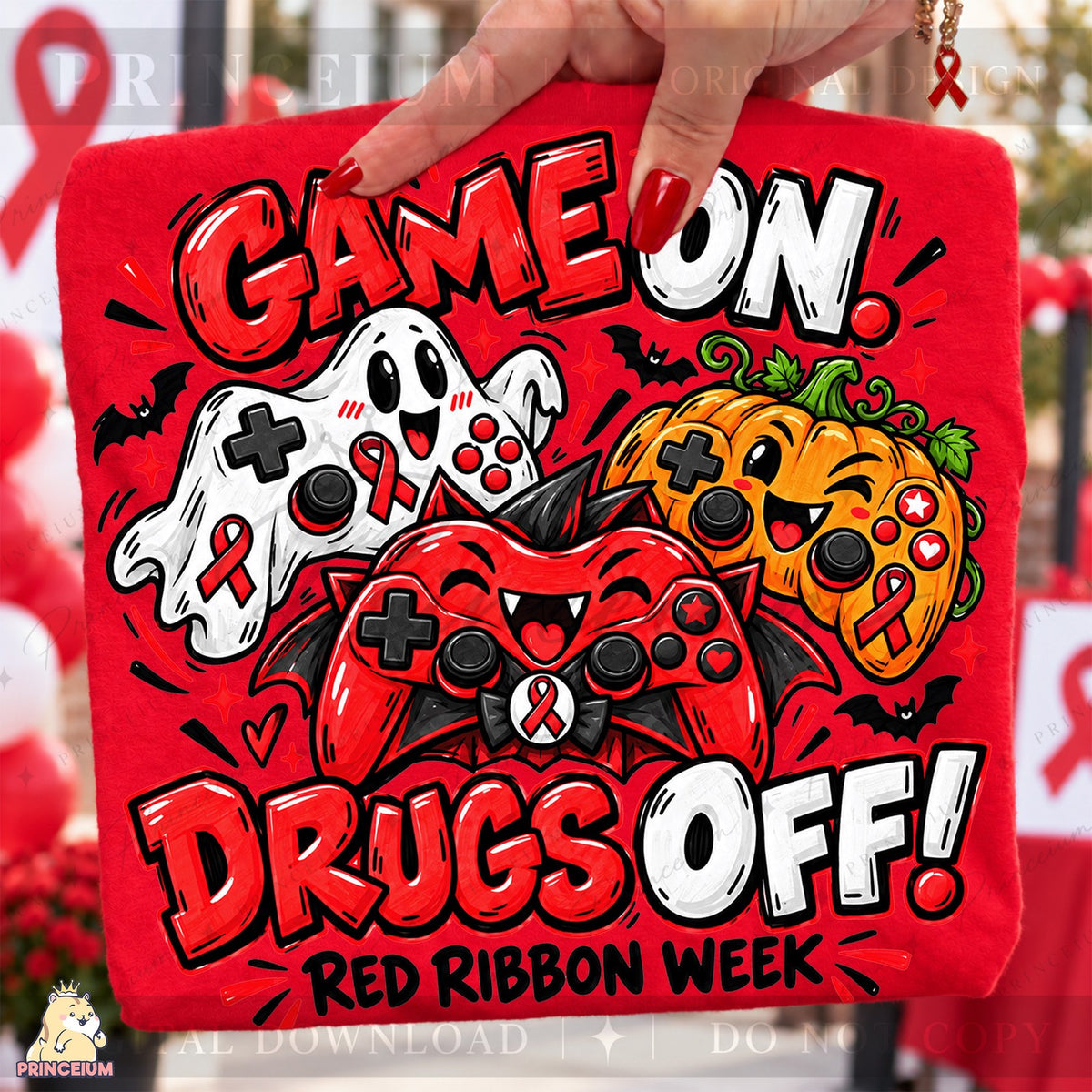 Game On Drugs Off Red Ribbon Week
