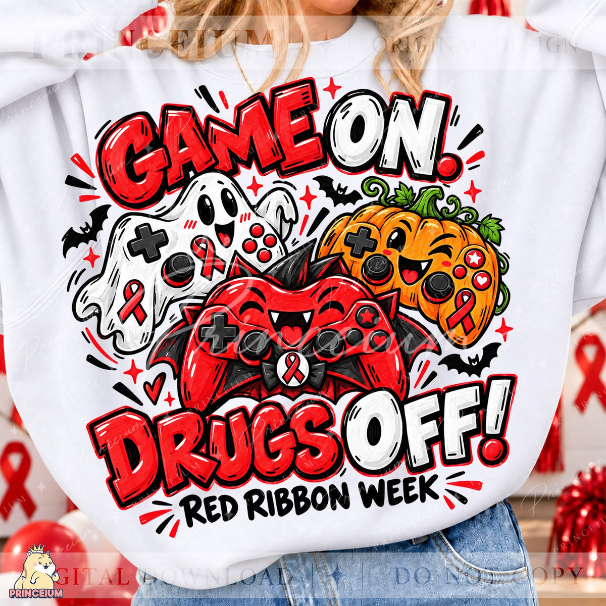 Game On Drugs Off Red Ribbon Week