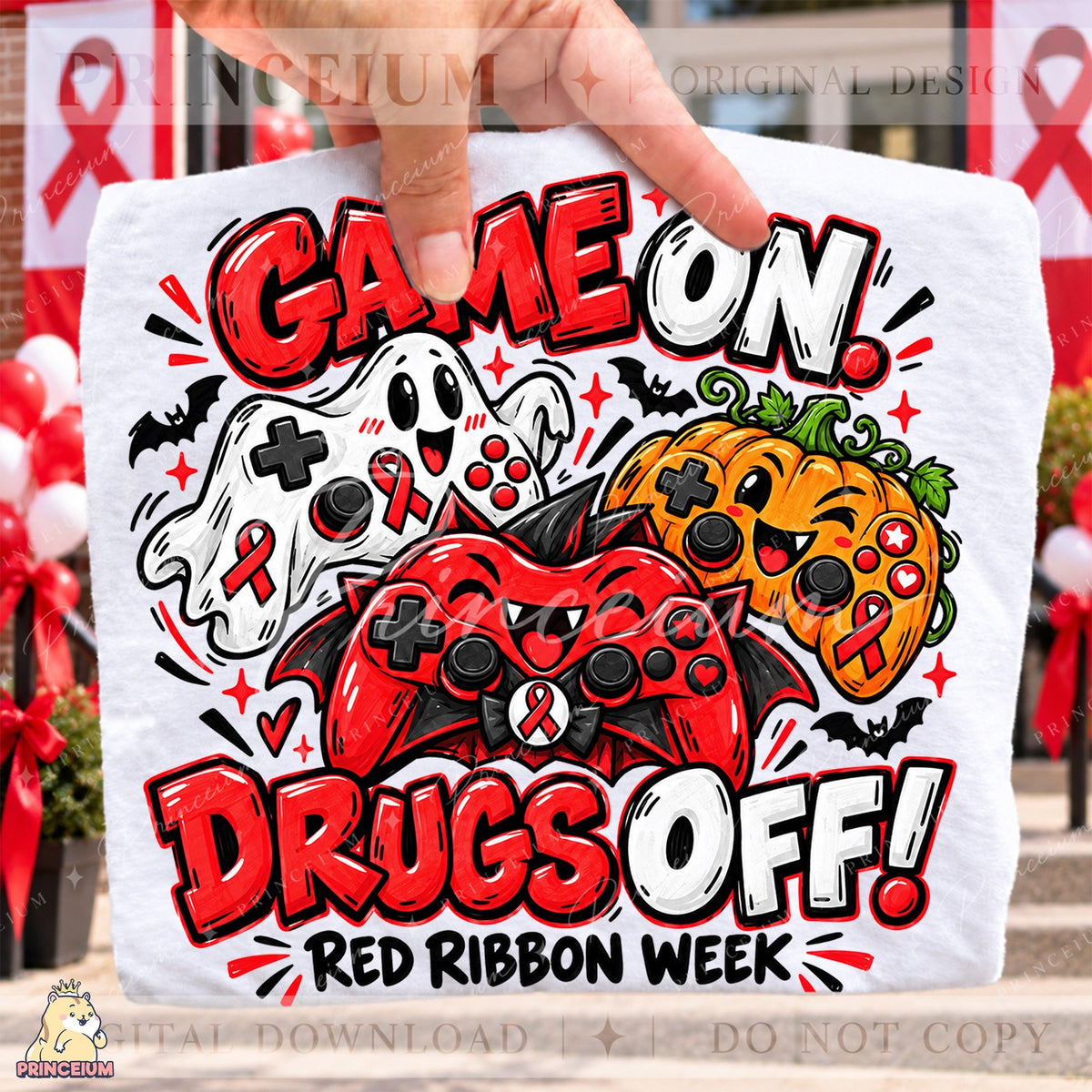 Game On Drugs Off Red Ribbon Week