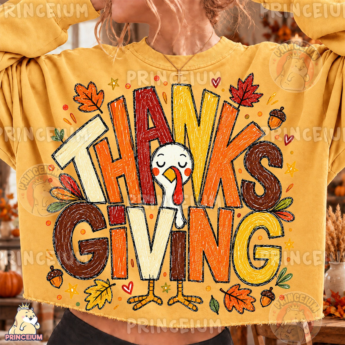 Hand-Drawn Thanksgiving Turkey