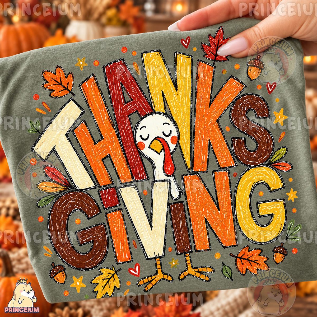 Hand-Drawn Thanksgiving Turkey