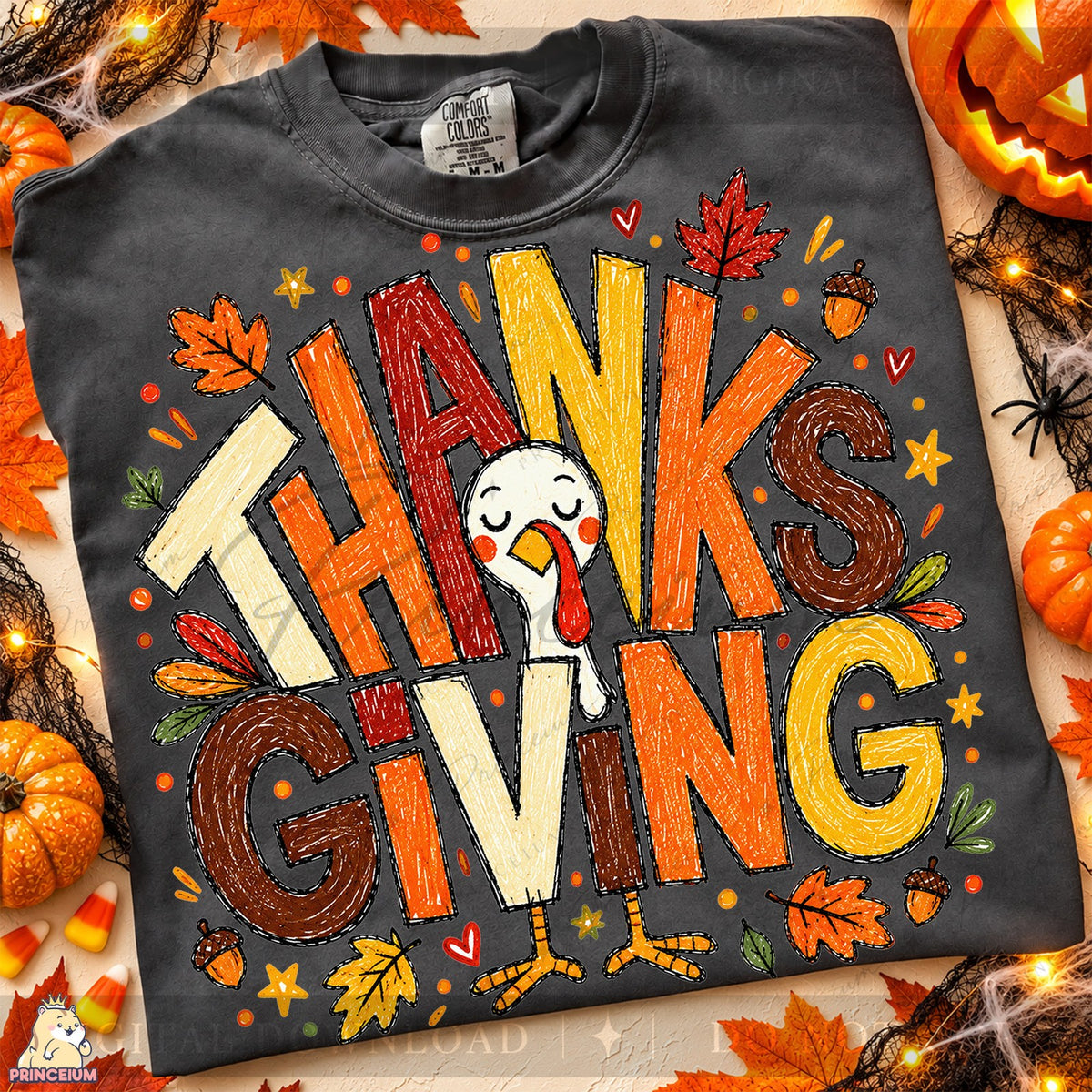 Hand-Drawn Thanksgiving Turkey