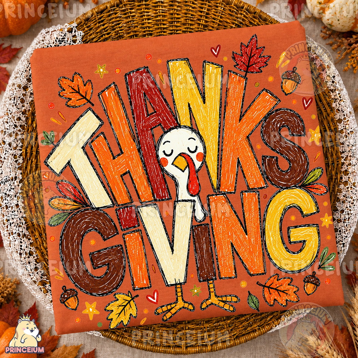 Hand-Drawn Thanksgiving Turkey
