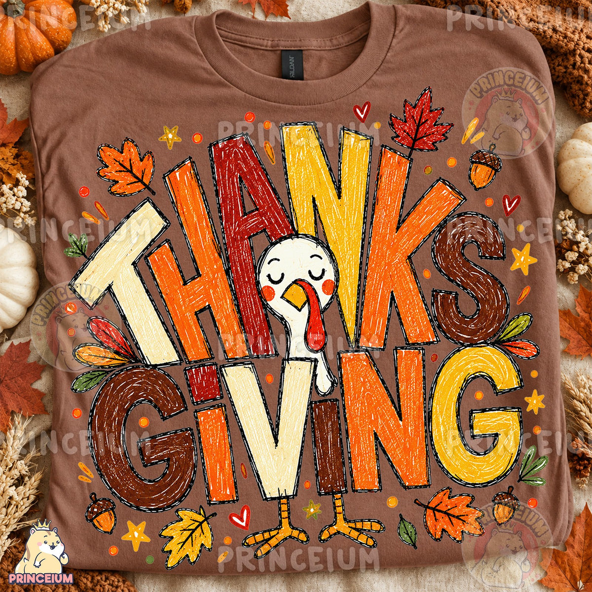 Hand-Drawn Thanksgiving Turkey