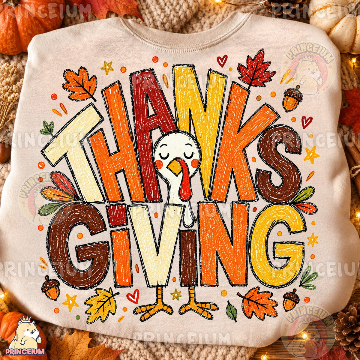 Hand-Drawn Thanksgiving Turkey
