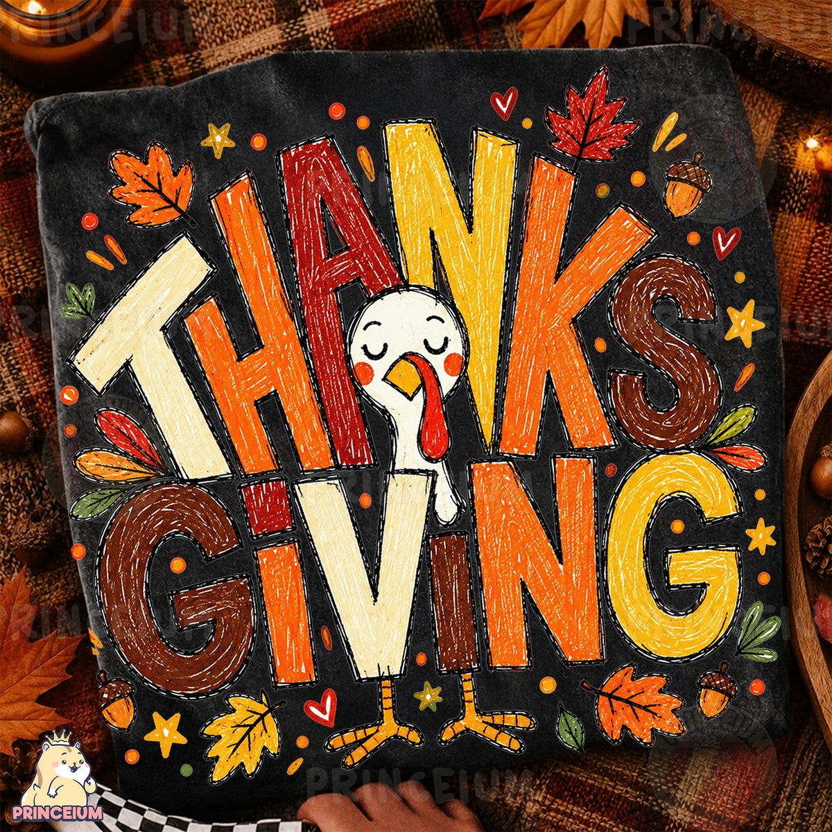 Hand-Drawn Thanksgiving Turkey