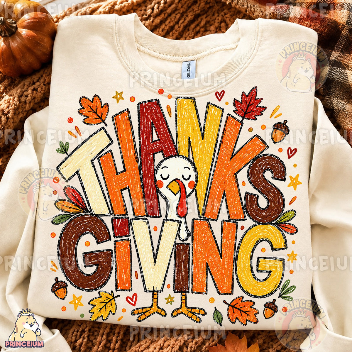 Hand-Drawn Thanksgiving Turkey