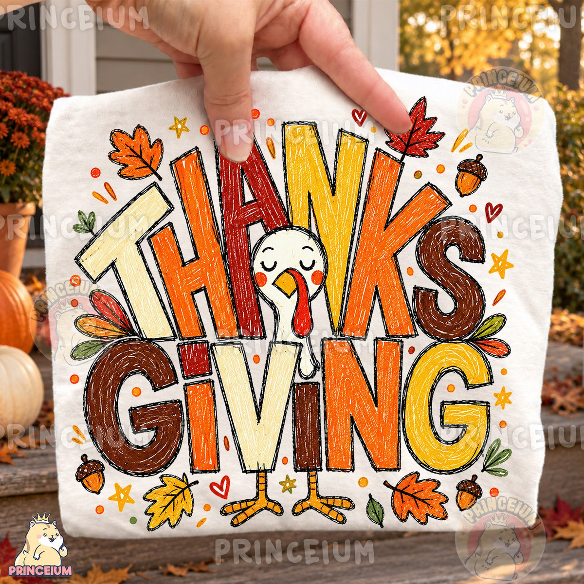 Hand-Drawn Thanksgiving Turkey