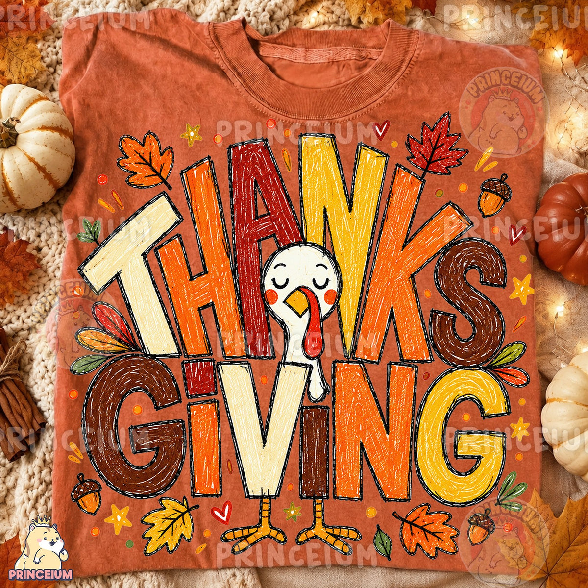 Hand-Drawn Thanksgiving Turkey