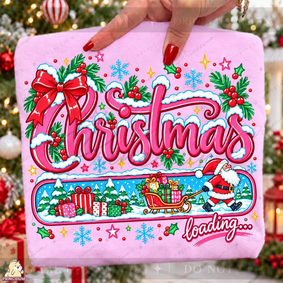 Christmas Loading Santa