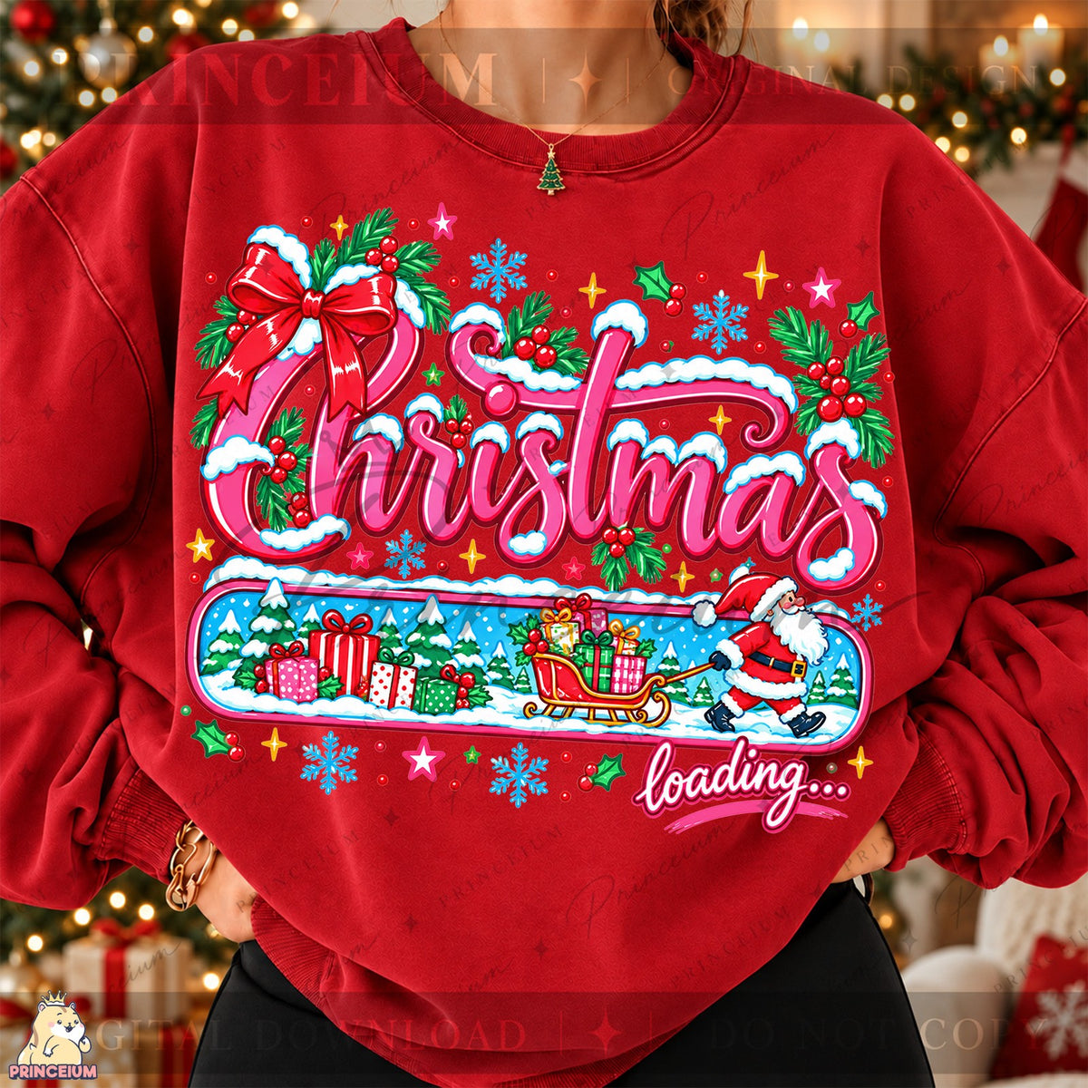 Christmas Loading Santa