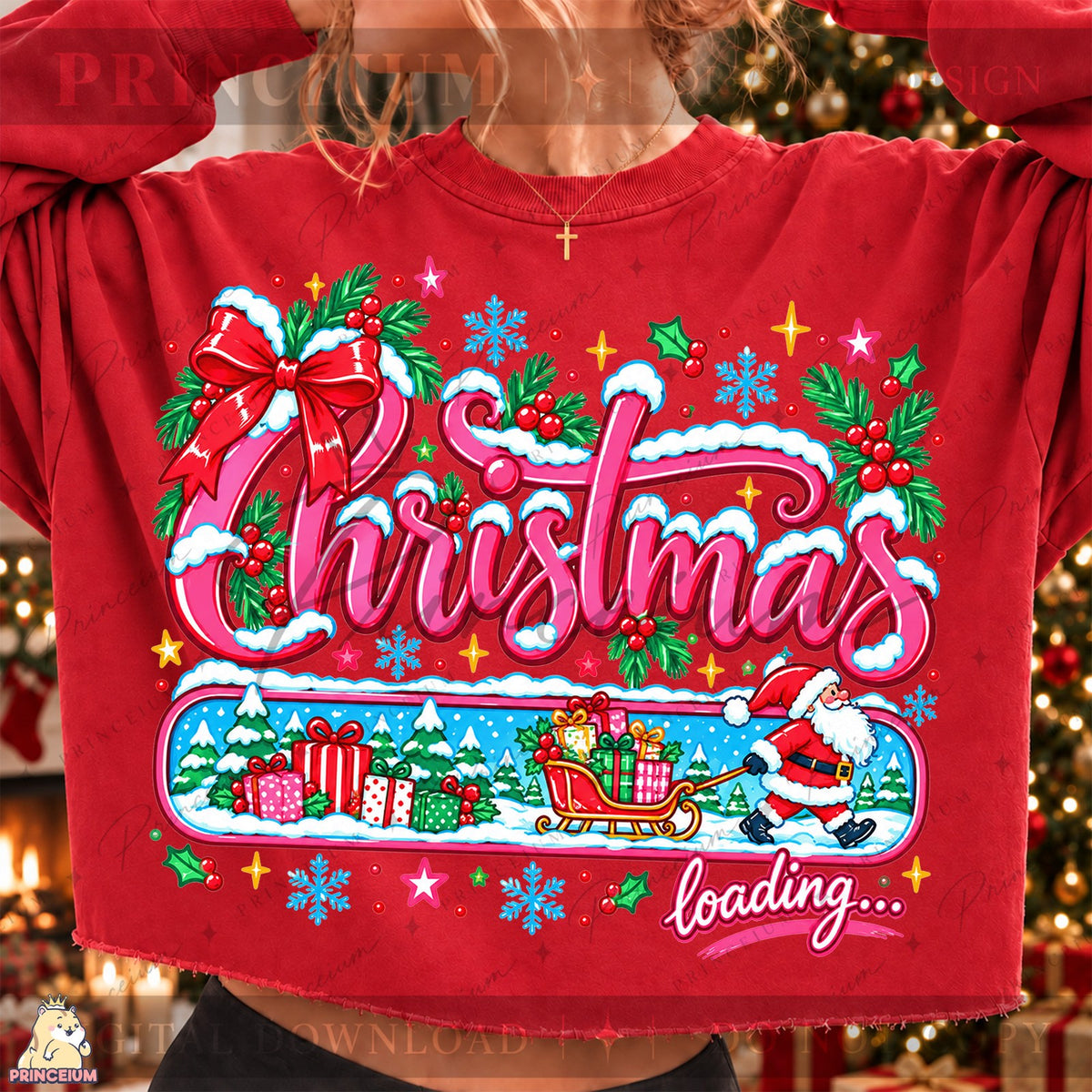 Christmas Loading Santa