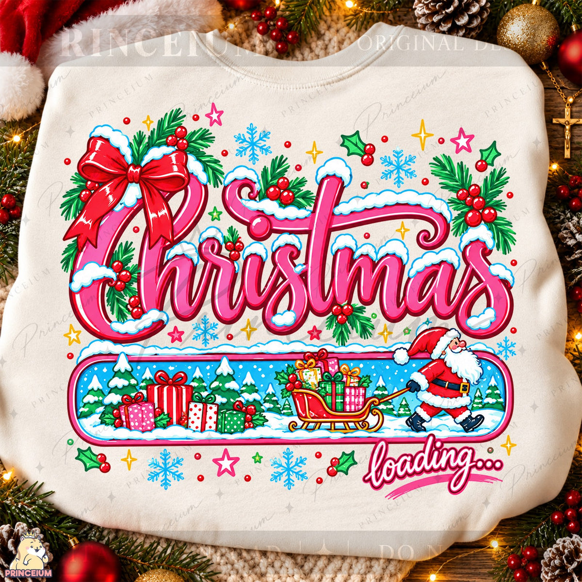 Christmas Loading Santa