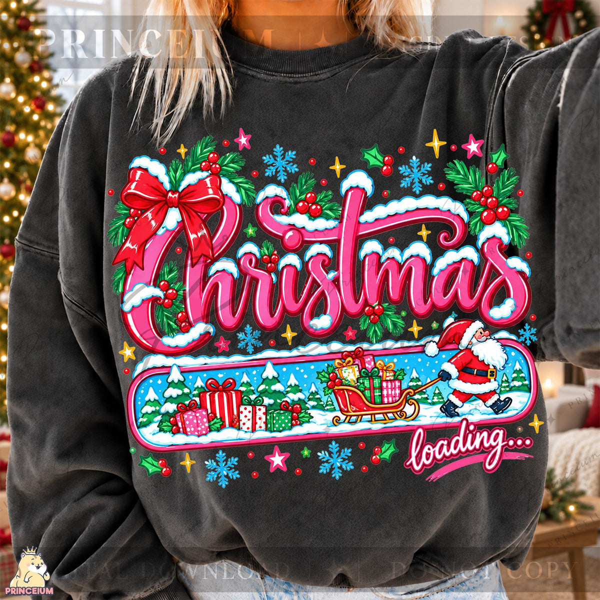 Christmas Loading Santa