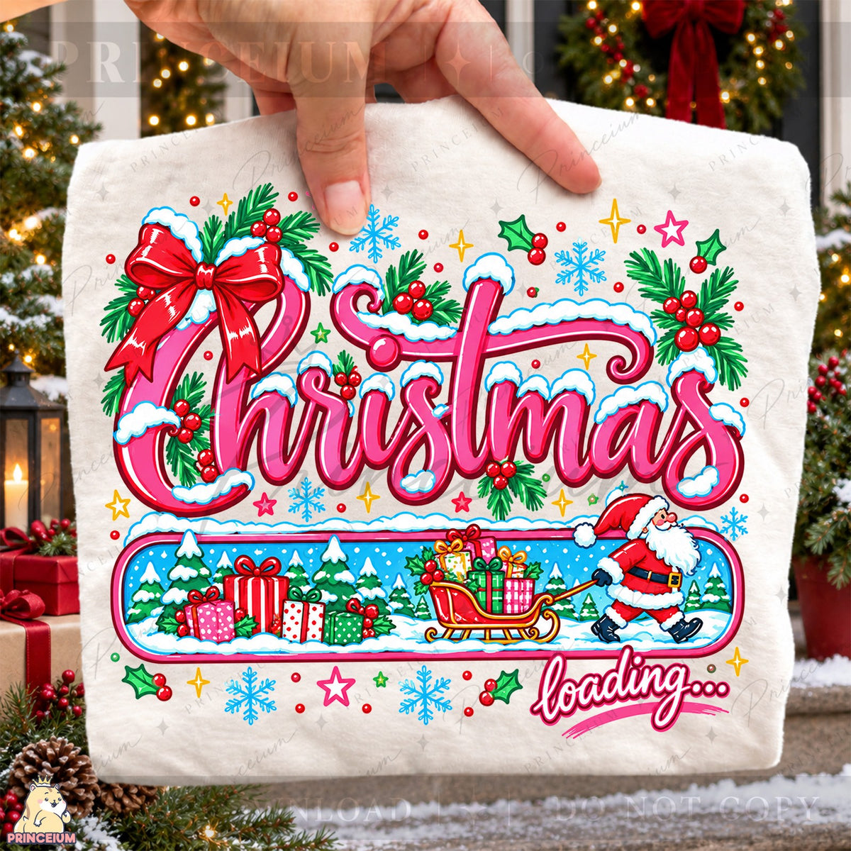 Christmas Loading Santa