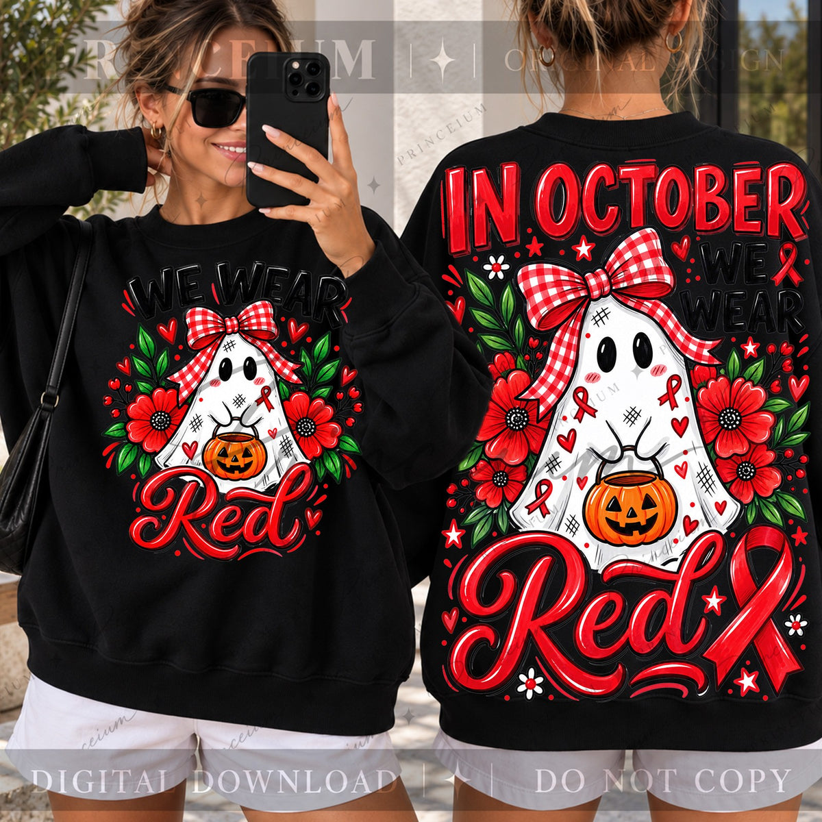 Preppy Ghost We Wear Red