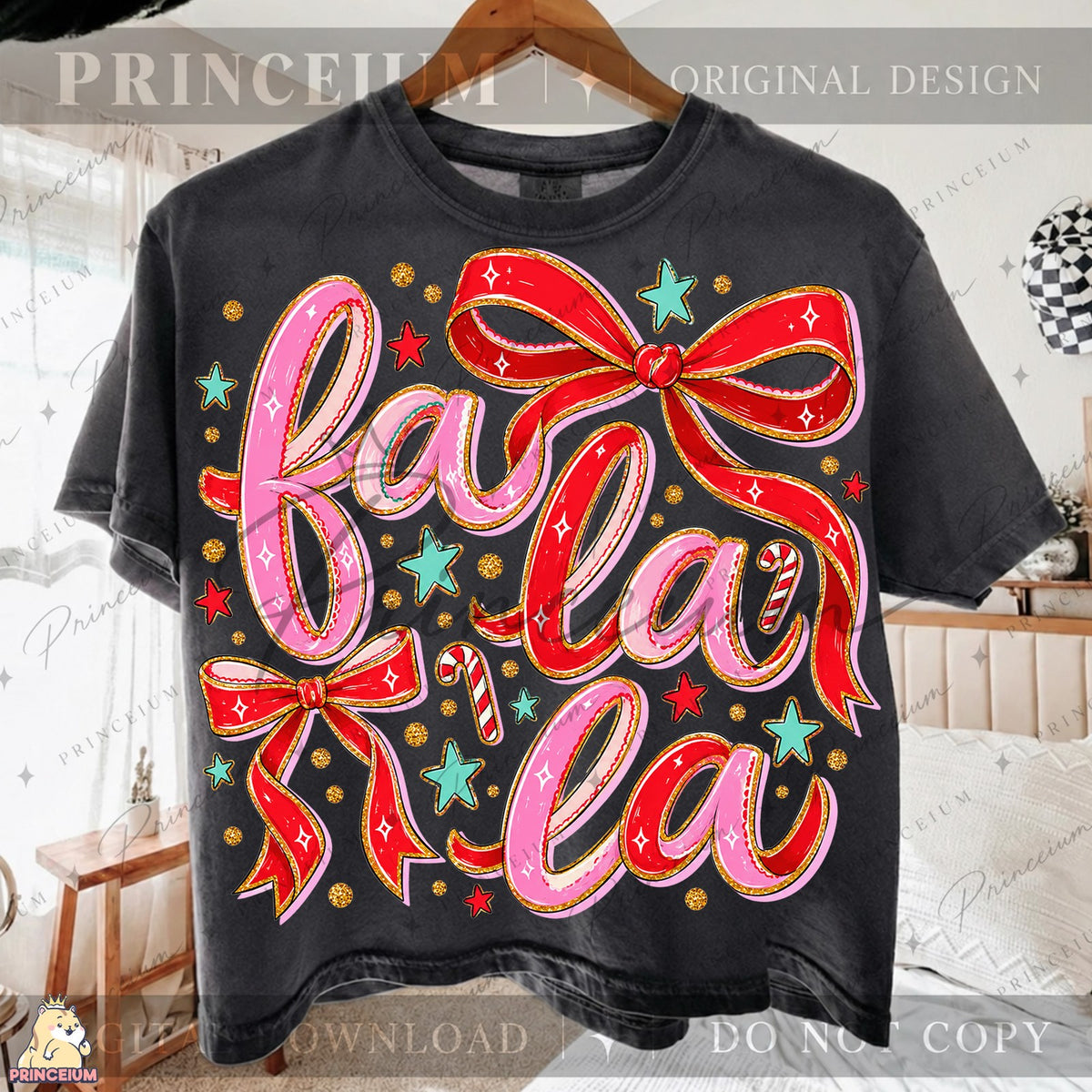 Sparkling Fa La La Ribbon Bows