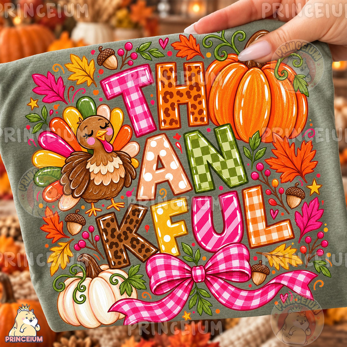 Thankful Turkey Pumpkin Fall