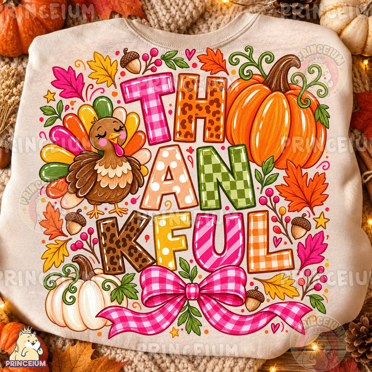Thankful Turkey Pumpkin Fall