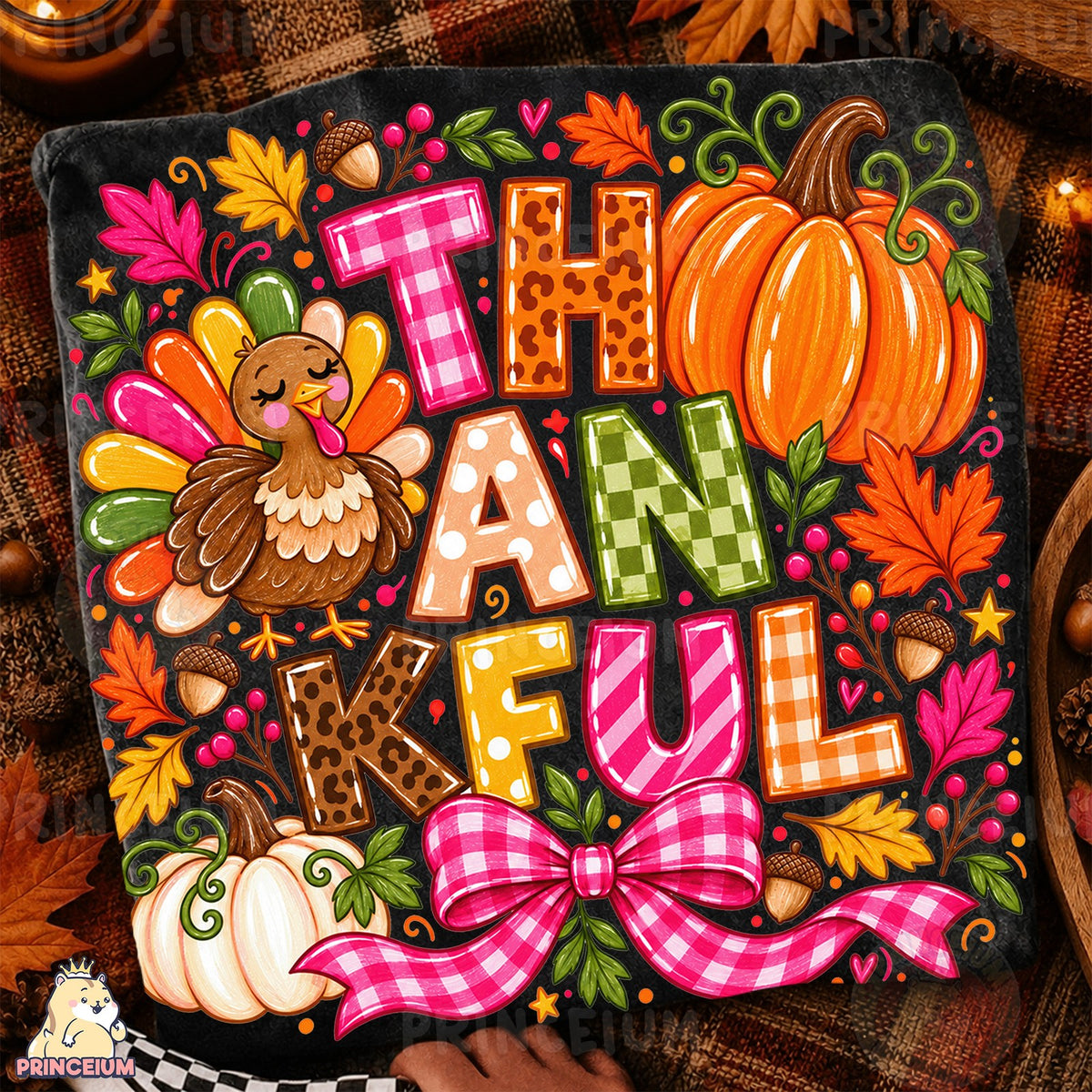 Thankful Turkey Pumpkin Fall
