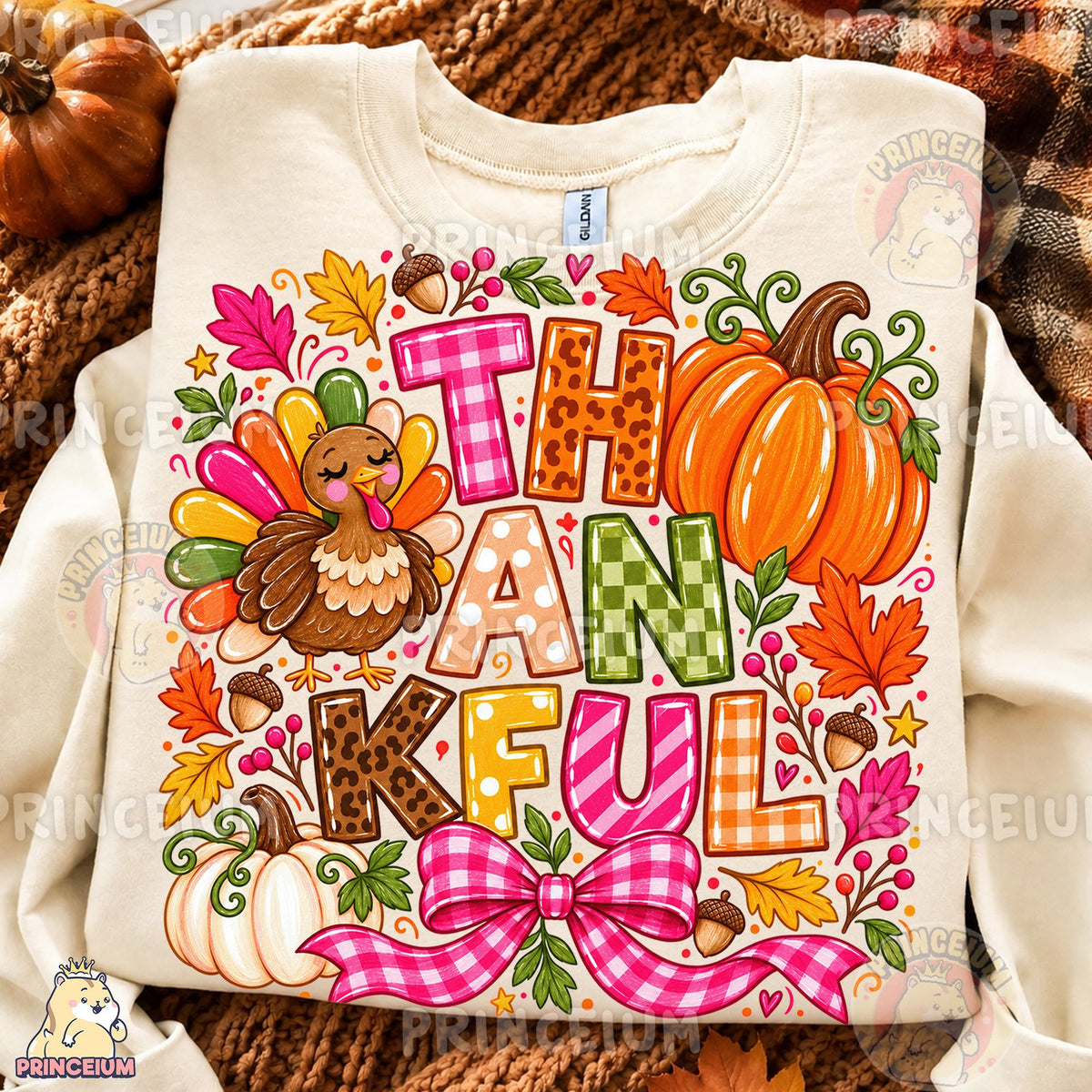 Thankful Turkey Pumpkin Fall