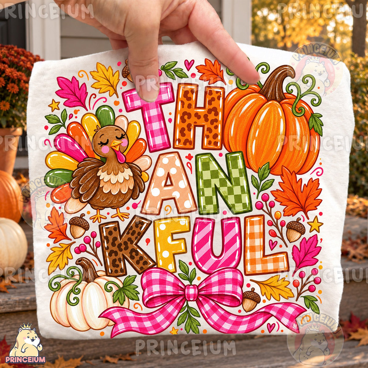 Thankful Turkey Pumpkin Fall